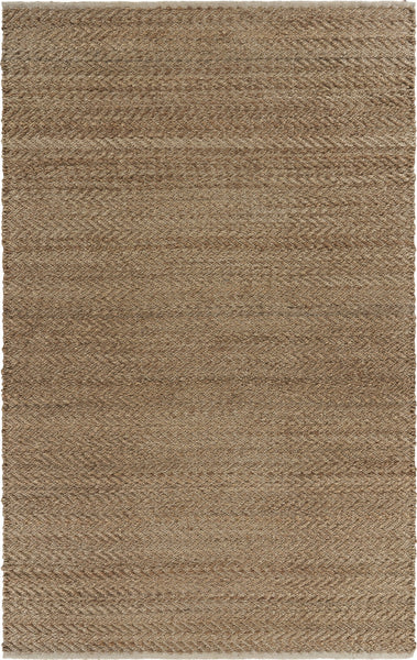 5' x 8' Natural Toned Chevron Pattern Area Rug