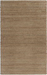 9' x 12' Natural Toned Chevron Pattern Area Rug