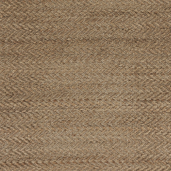9' x 12' Natural Toned Chevron Pattern Area Rug