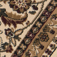 2' x 20' Cream Traditional Decorative Runner Rug