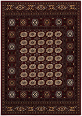 2' x 12' Red Eclectic Geometric Pattern Runner Rug