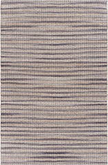 5' x 8' Brown and Gray Striped Area Rug