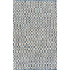 8' x 10' Blue and Beige Toned Area Rug