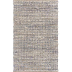 8' x 10' Blue and Cream Braided Jute Area Rug