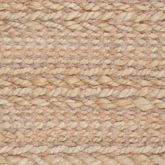 5' x 8' Blush Pink Textured Jute Area Rug