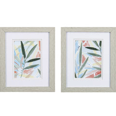 Set of Two Watercolor Tropical Palms 1 Wall Art
