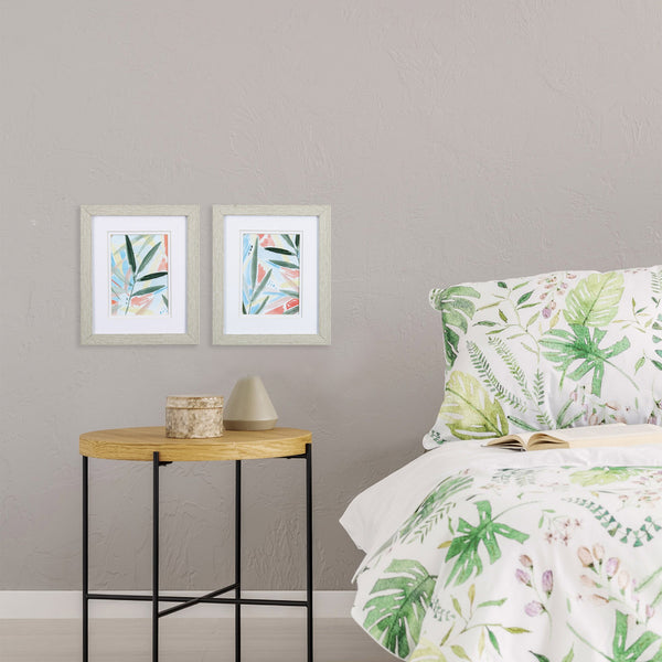 Set of Two Watercolor Tropical Palms 1 Wall Art