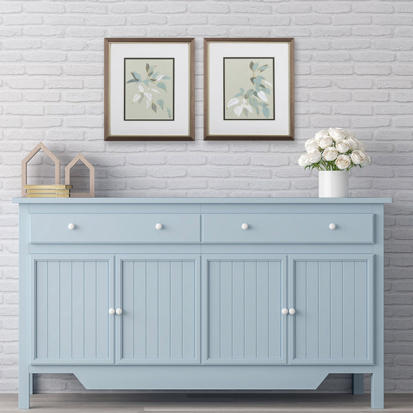 Set of Two Falling Leaves Watercolor Wall Art