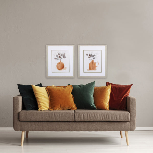 Set of Two Plants in a Jug Watercolor Wall Art