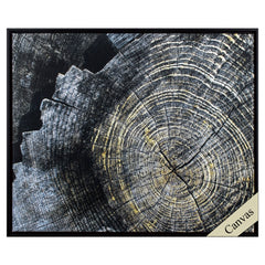 Modern Tree Stump Canvas Wall Art