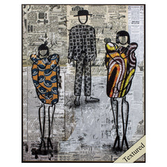 Black and White News 1 Acrylic Overlay Wall Art