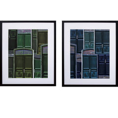 Set of Two Arrangement of Front Doors Wall Art