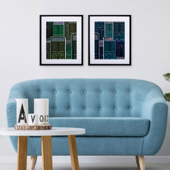 Set of Two Arrangement of Front Doors Wall Art