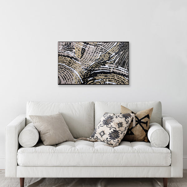 Abstract Fingerprint Pattern 1 Canvas Wall Art