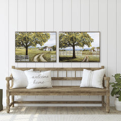 Set of Two Welcome to the Farm Wall Art