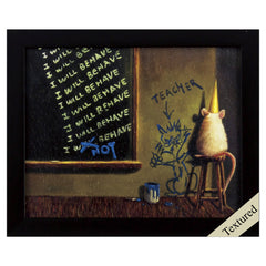 Quirky In Trouble Again Textured Wall Art