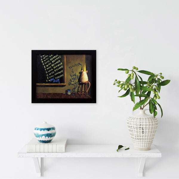 Quirky In Trouble Again Textured Wall Art