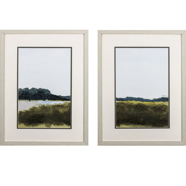 Set of Two Dark Toned Landscape Wall Art