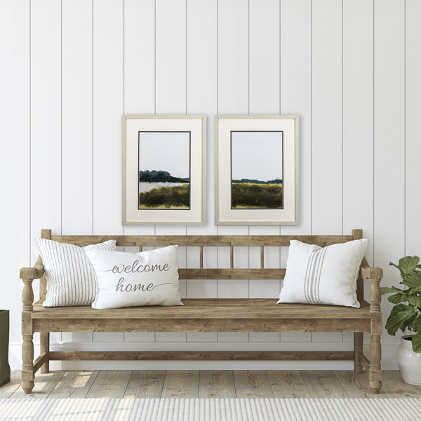 Set of Two Dark Toned Landscape Wall Art