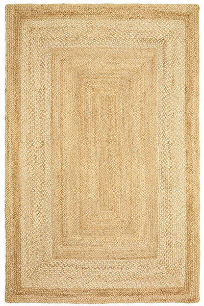 8' x 10' Classic Tan Bordered Area Rug