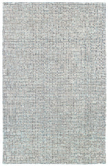 5' x 8' Navy and Ivory Grids Area Rug