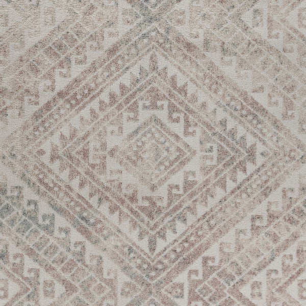 5' x 7' Gray Boho Chic Distressed Area Rug