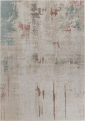 8' x 9' Tan Abstract Watercolor Area Rug