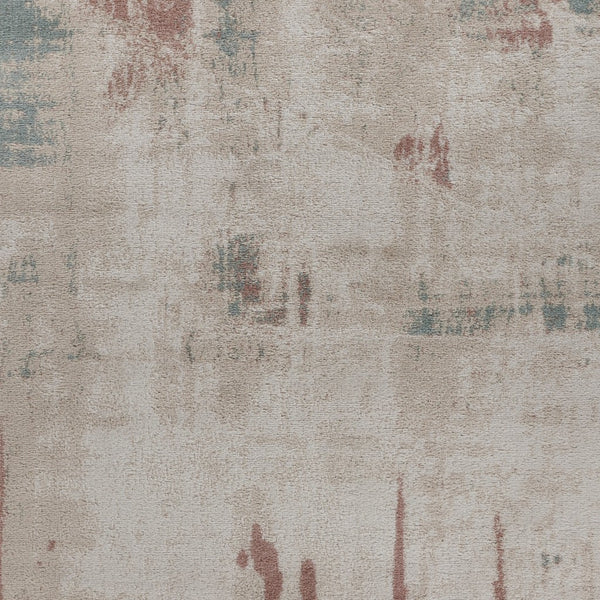 8' x 9' Tan Abstract Watercolor Area Rug