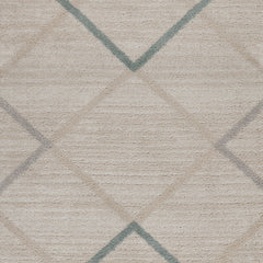 8' x 9' Beige Geometric Diamonds Area Rug