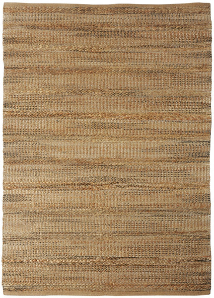 5' x 8' Tan and Gray Intricately Handwoven Area Rug