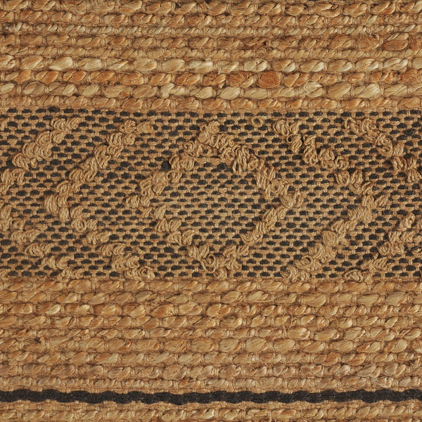 5' x 8' Tan and Gray Bohemian Striped Area Rug