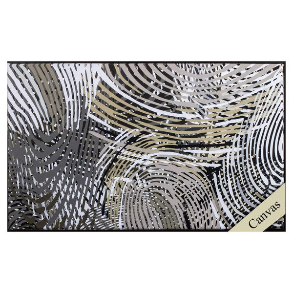 Abstract Fingerprint Pattern 2 Canvas Wall Art