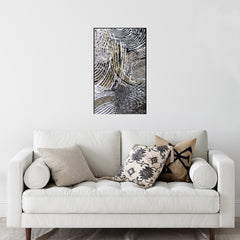 Abstract Fingerprint Pattern 2 Canvas Wall Art