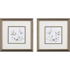 Set of Two Watercolor Humming Bird Wall Art