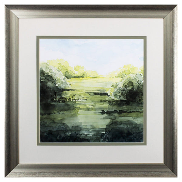 Greenery Watercolor Landscape 1 Wall Art