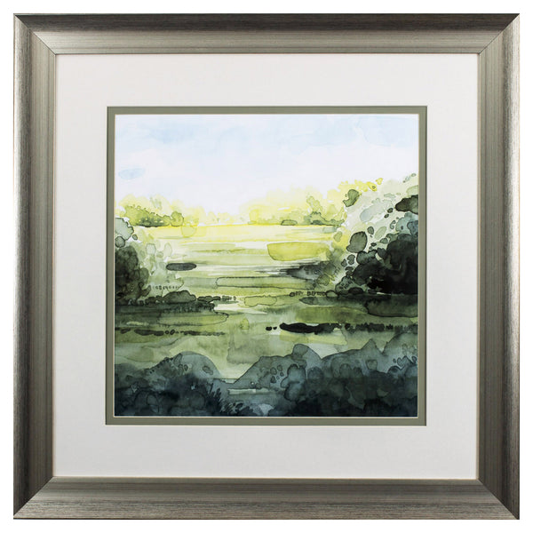 Greenery Watercolor Landscape 2 Wall Art