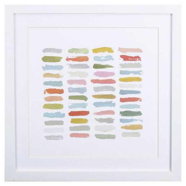 Fun Distressed and Colorful Swatches Wall Art