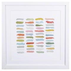 Fun Distressed and Colorful Swatches Wall Art