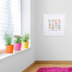 Fun Distressed and Colorful Swatches Wall Art
