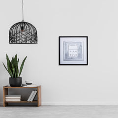 Gray Black and White Home House Wall Art