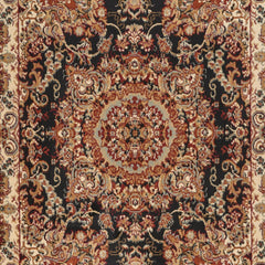 7' x 9' Black Royal Medallion Area Rug