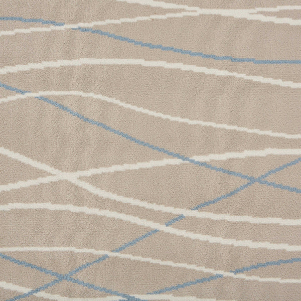 5' x 7' Gray Contemporary Waves Area Rug