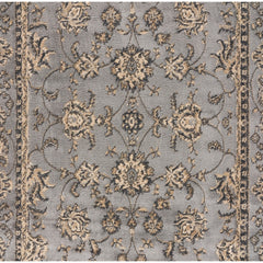 8' x 9' Gray Floral Vines Traditional Area Rug