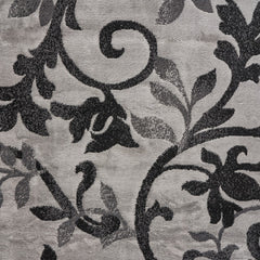 8' x 9' Gray Filigree Vines Area Rug