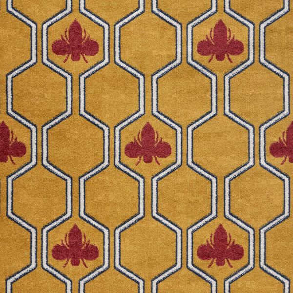 5' x 7' Yellow and Red Honey Bee Area Rug