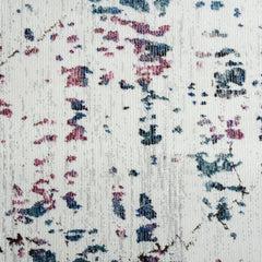 8' x 10' White Abstract Marble Area Rug