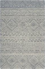 3' x 5' Gray Geometric Pattern Area Rug
