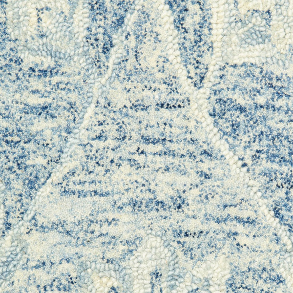 8' x 10' Blue and Ivory Interlacing Vines Area Rug