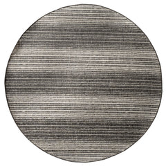 8' Round Gray Gradient Indoor Outdoor Area Rug