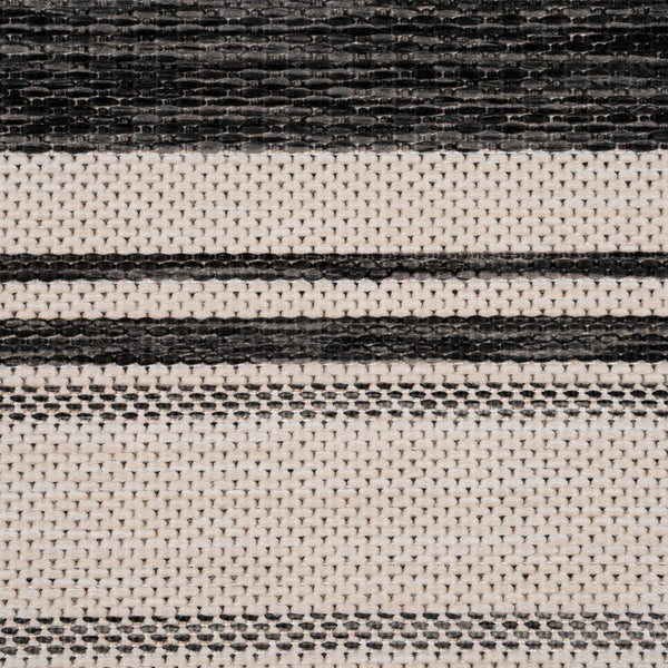 8' x 10' Gray Framed Indoor Outdoor Area Rug